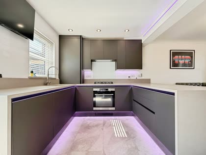 The kitchen, as photographed by the agent