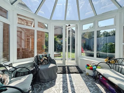 The conservatory, as photographed by the agent